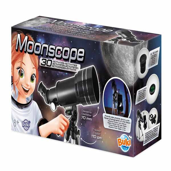 Buki MoonScope telescope 70mm with tripod and smartphone holder (British brand)