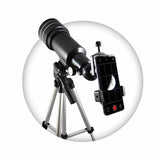 Buki MoonScope telescope 70mm with tripod and smartphone holder (British brand)