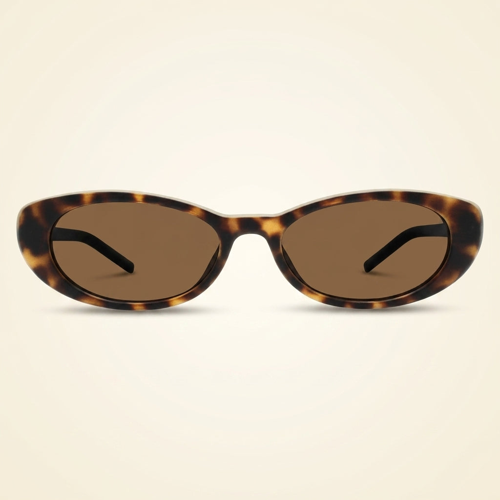 نظارات شمسية نسائية Gucci GG1680S بنية على شكل عين القطة (علامة تجارية بريطانية)