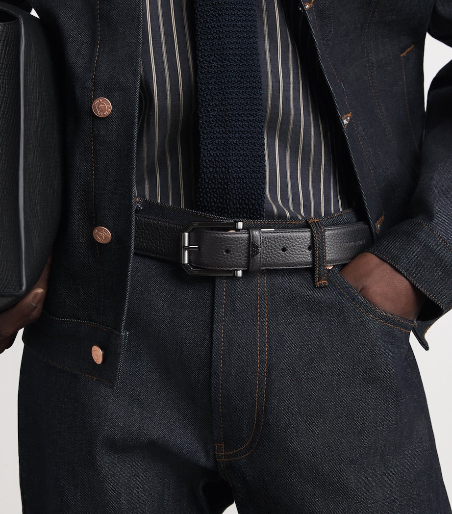 Emporio Armani leather tongue belt 3cm - British product