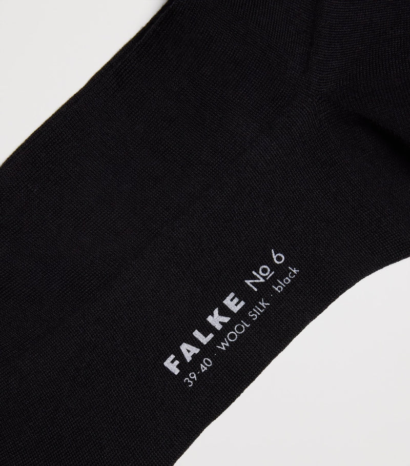 Falke No.6 wool-silk blend socks (British brand)