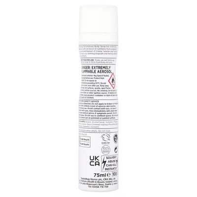 Superdrug Body Spray Female Scrumptious 75ml- Buy online at McGrocer