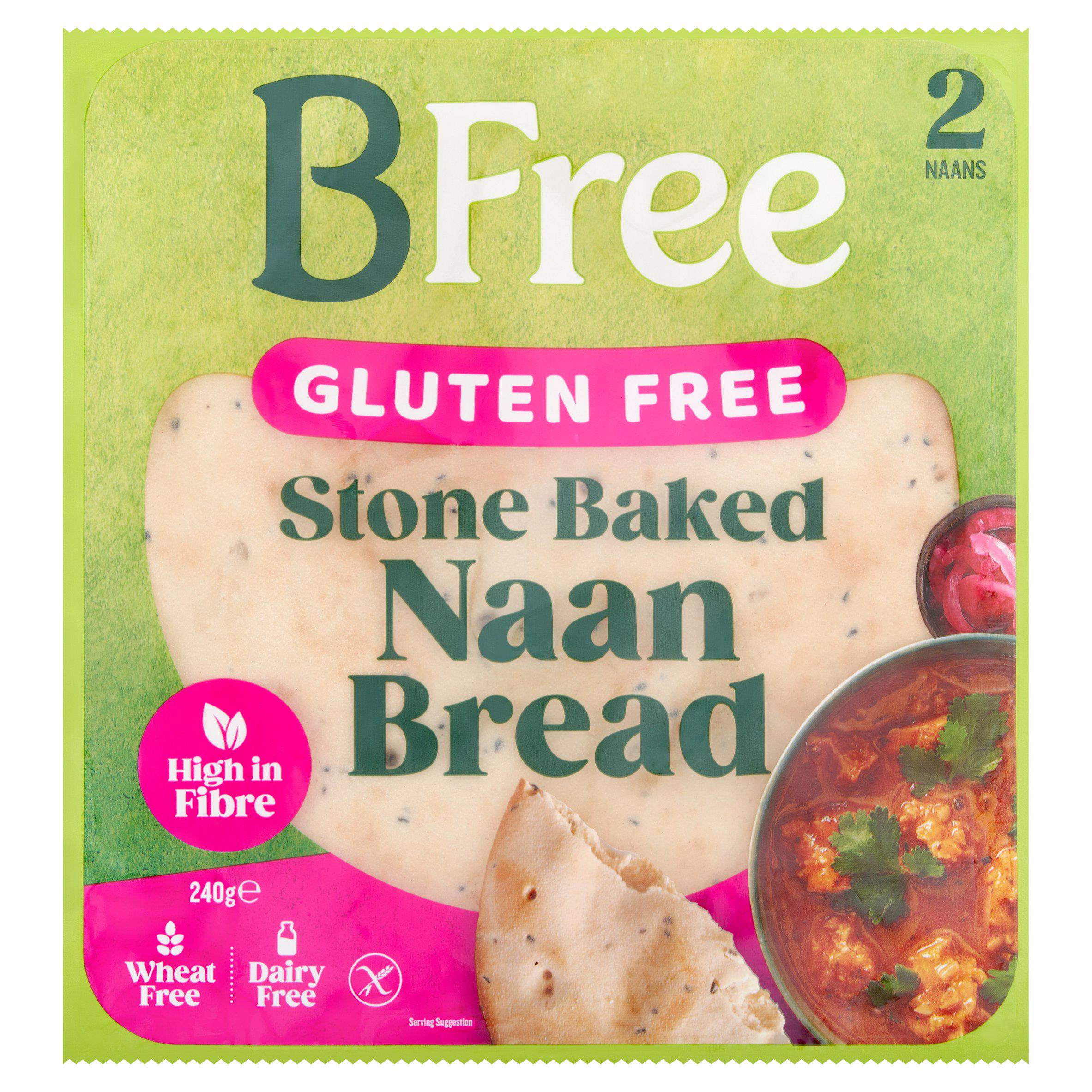 BFree Naan Breads Stone Baked Original 240g GOODS Sainsburys   