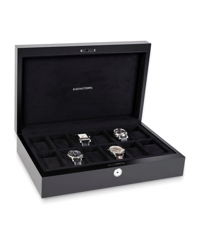 Buben & Zorweg Neo 12 watch case in macassar wood and leather, UK version