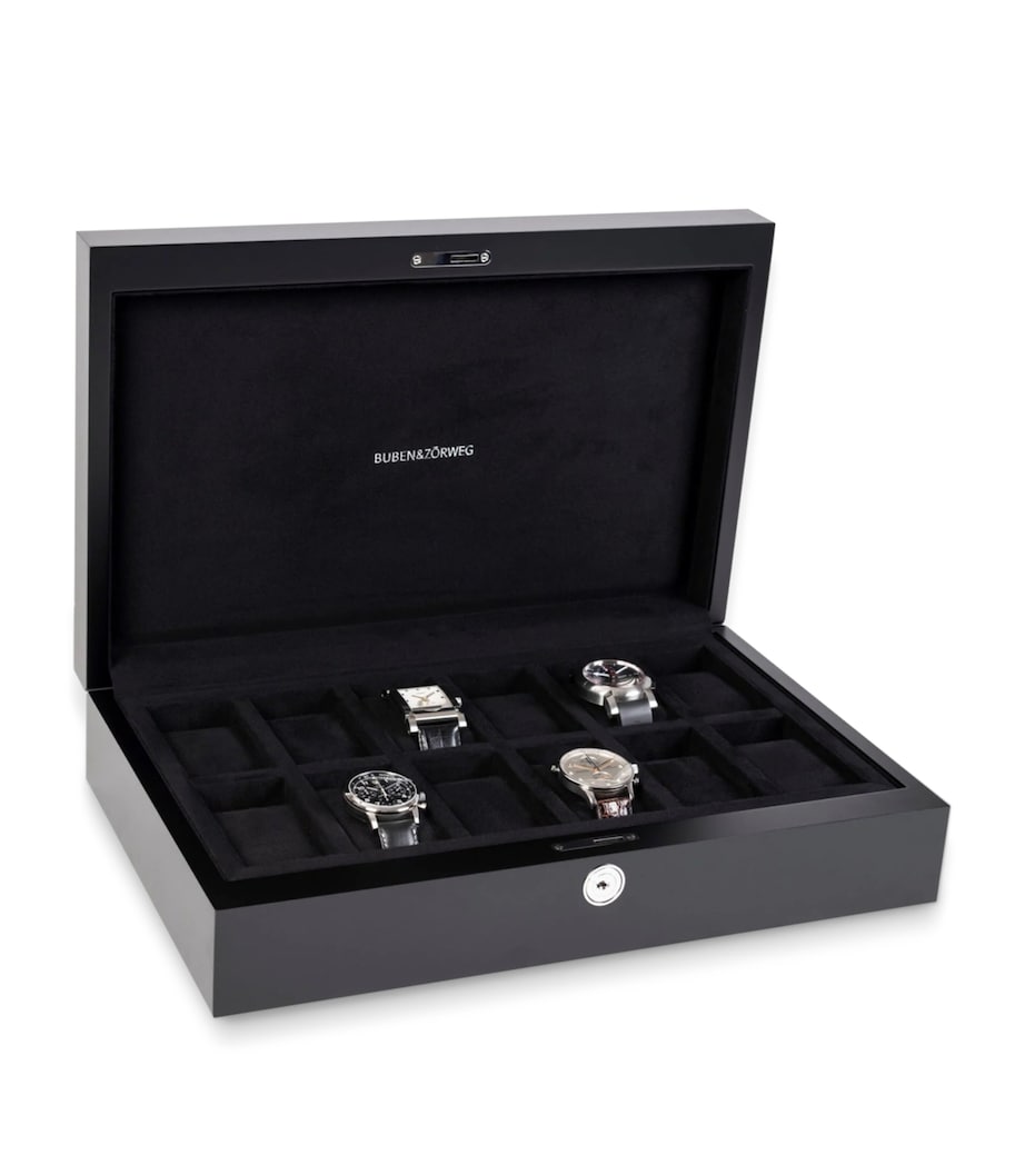 Buben & Zorweg Neo 12 watch case in macassar wood and leather, UK version