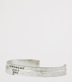 Givenchy silver-tone brass tape cuff bracelet with Paris 1952 - British product