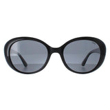 INVU B2022 black grey polarised women sunglasses oval frame, UK version