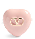 Valentino Garavani enamel heart ring gold-tone (British brand)