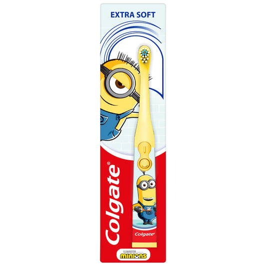 Colgate 360 Sonic Kids 3+ Years Minion Extra Soft Battery Powered Toothbrush GOODS Sainsburys   