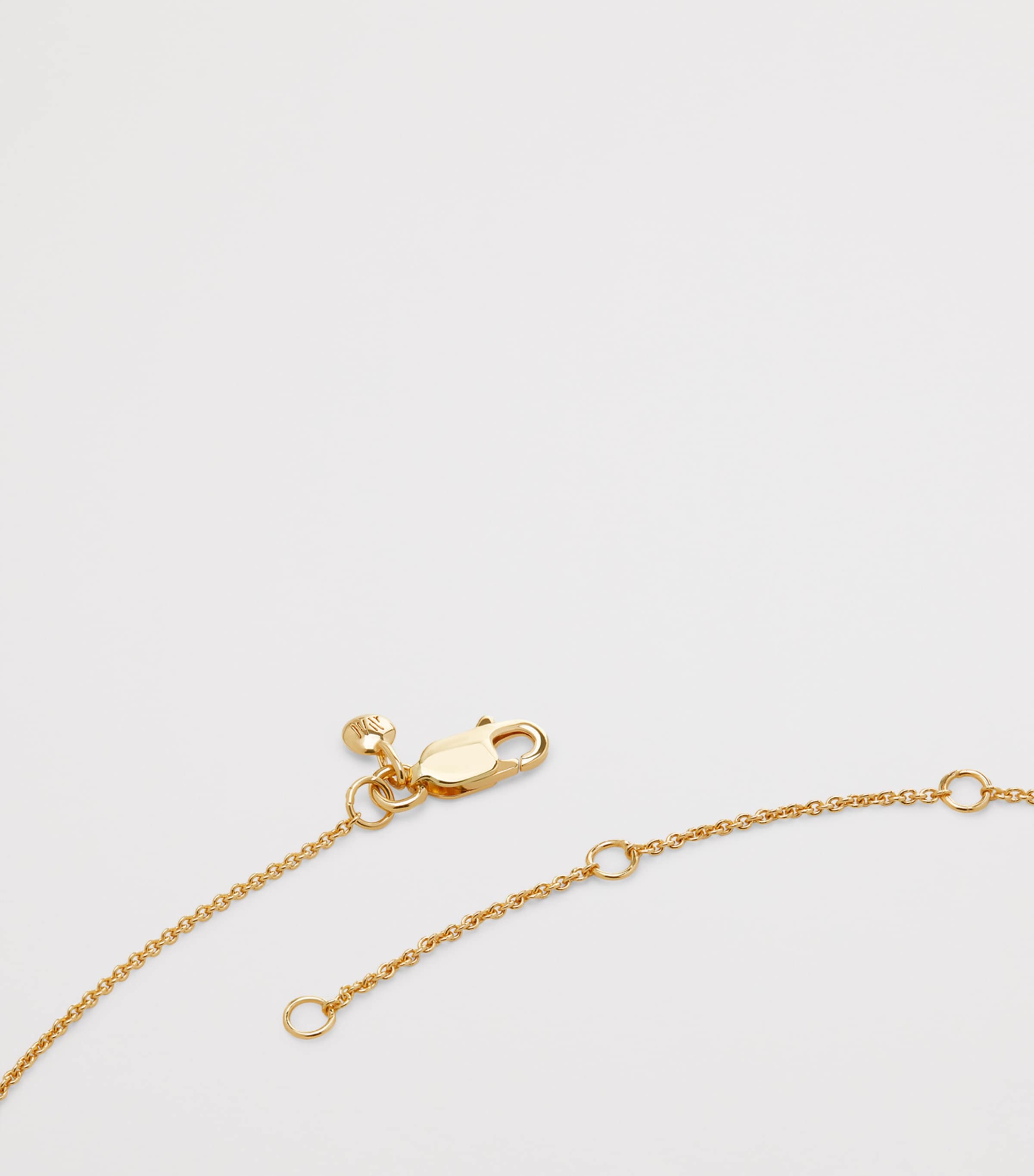 Monica Vinader gold vermeil ruby July birthstone necklace - British product