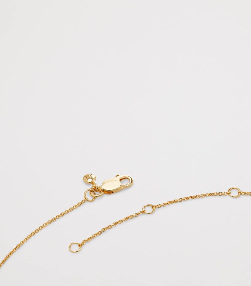 Monica Vinader gold vermeil ruby July birthstone necklace - British product