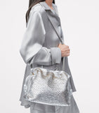 LOEWE Flamenco clutch brown leather scales - British product