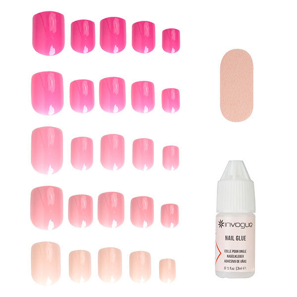 Invogue Pink Ladies Square Nails - Variety Pack (120 Pieces) GOODS Superdrug   