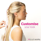 Brushworks Satin Hair Bow Pink Duo - British product