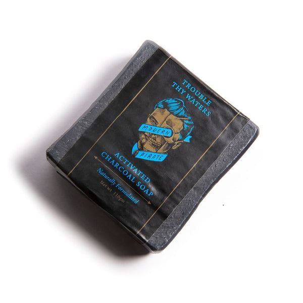 Modern Pirate natural activated charcoal soap 110g - British product