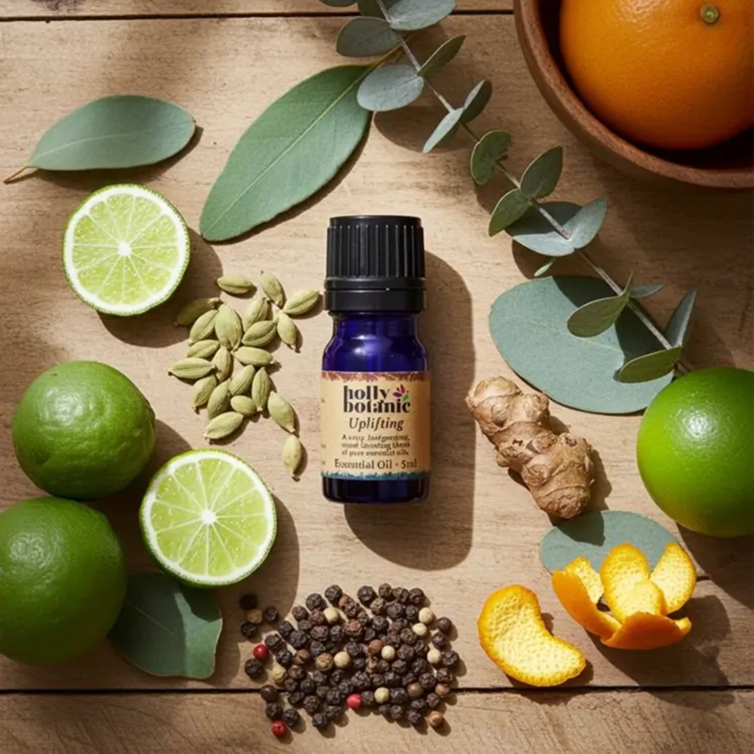 Holly Botanic Uplifting Essential Oil Blend 10ml, UK version
