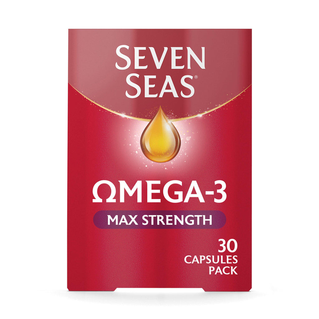 Seven Seas Omega-3 Fish Oil Max Strength with Vitamin D Capsules x30