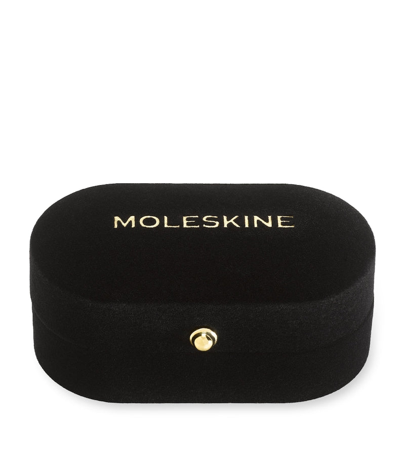 Moleskine gold-plated T notebook charm, imported from the UK