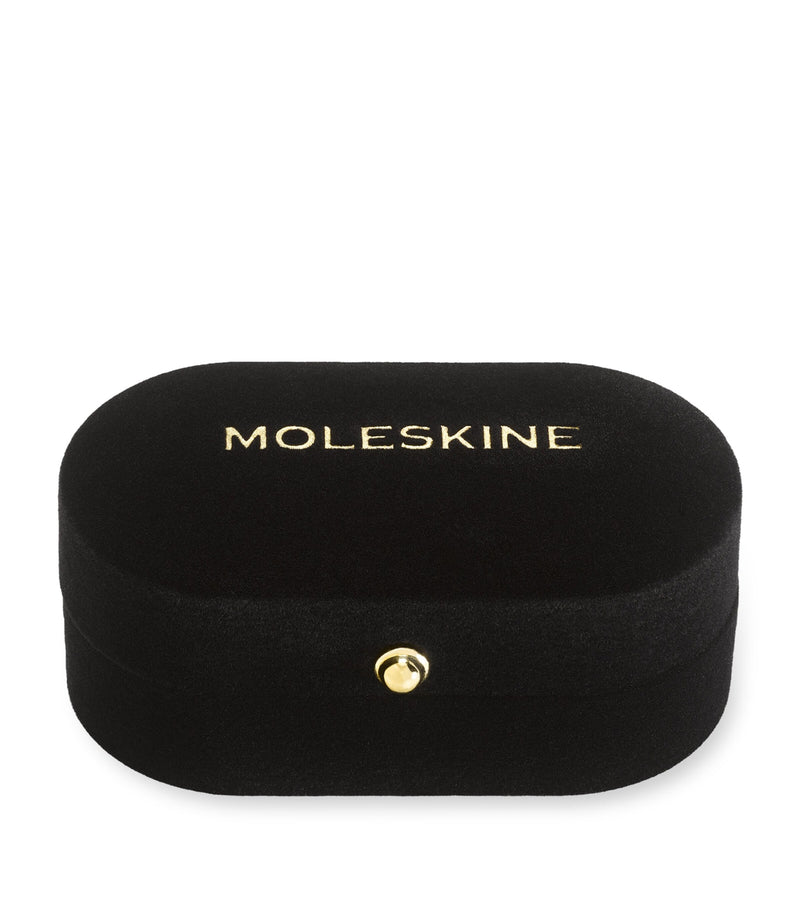 Moleskine gold-plated T notebook charm, imported from the UK