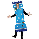 Smiffys Christmas Cracker Costume blue tabard, imported from the UK
