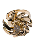 Miu Miu crystal-embellished floral ring - British product