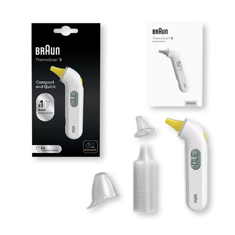 Braun Compact Thermoscan ear thermometer white IRT3030 (British brand)