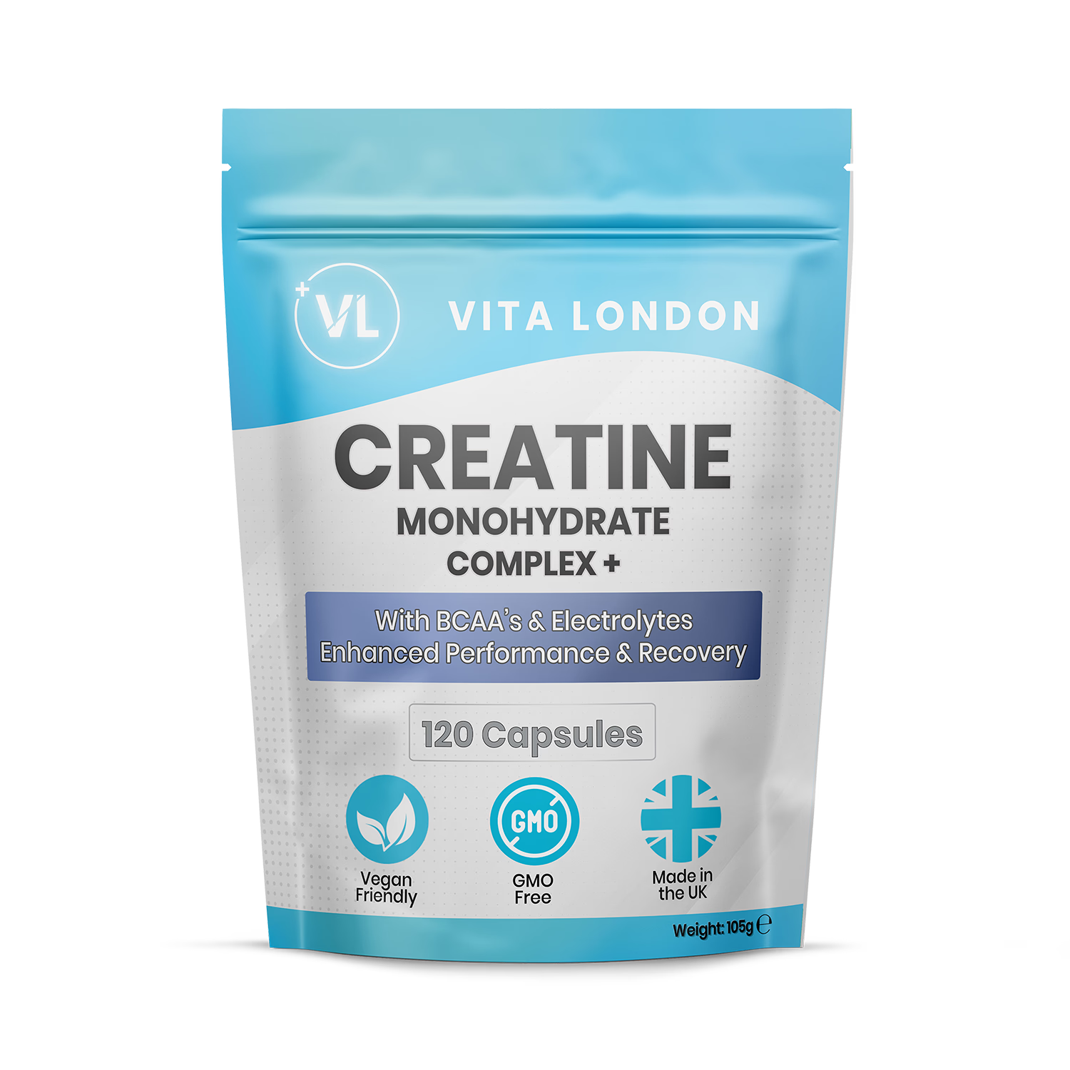 Creatine Monohydrate Complex BCAA capsules 120, UK version