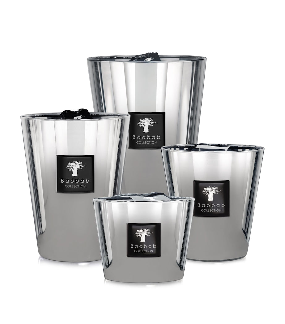 Baobab Collection Platinum Pillar Candle 10kg, imported from the UK