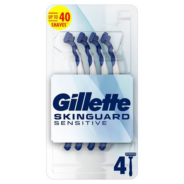 Gillette Skinguard Sensitive Disposable Razors, 4 Pack GOODS Superdrug   