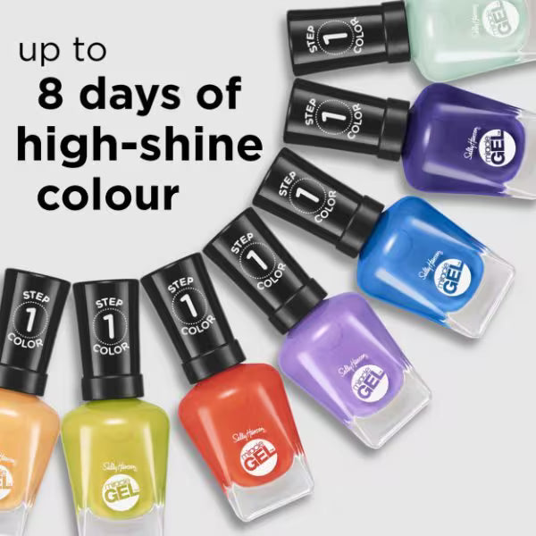 Sally Hansen Miracle Gel nail polish Onyx-Packed (British brand)