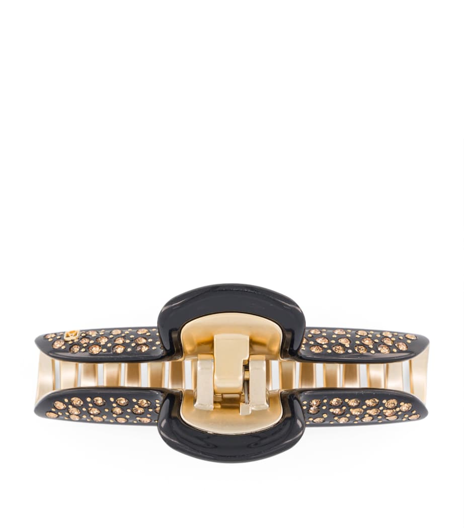 Alexandre de Paris gold-plated crystal hair clip 10.5cm, UK version