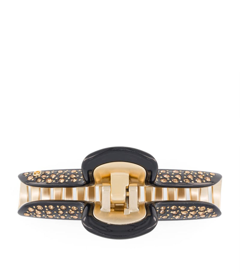Alexandre de Paris gold-plated crystal hair clip 10.5cm, UK version