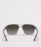 Ray-Ban Sonnenbrille aus Metall, unregelmäßig, rechteckig (britische Marke)