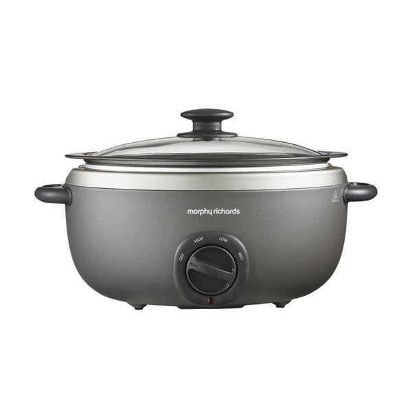 Morphy Richards 6.5L slow cooker silver (British brand)