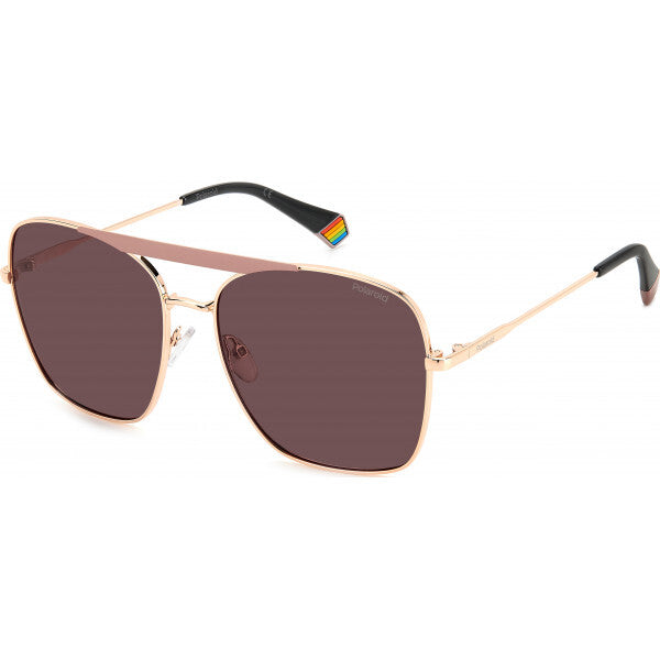 Polaroid brown metal frame sunglasses PLD 6201, UK version