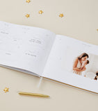 Blush and Gold baby memory book - British product