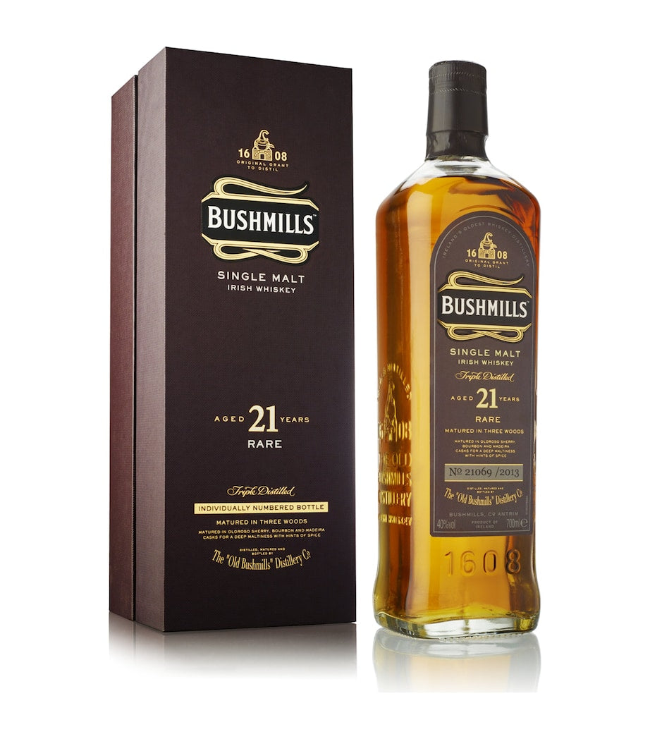 Bushmills whisky 21-Year-Old 70cl (British brand)