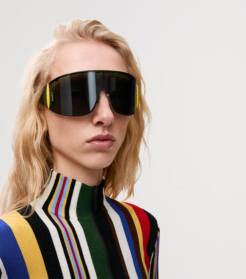 نظارات شمسية معدنية Speed Shield من LOEWE حماية 100% من الأشعة فوق البنفسجية - منتج بريطاني