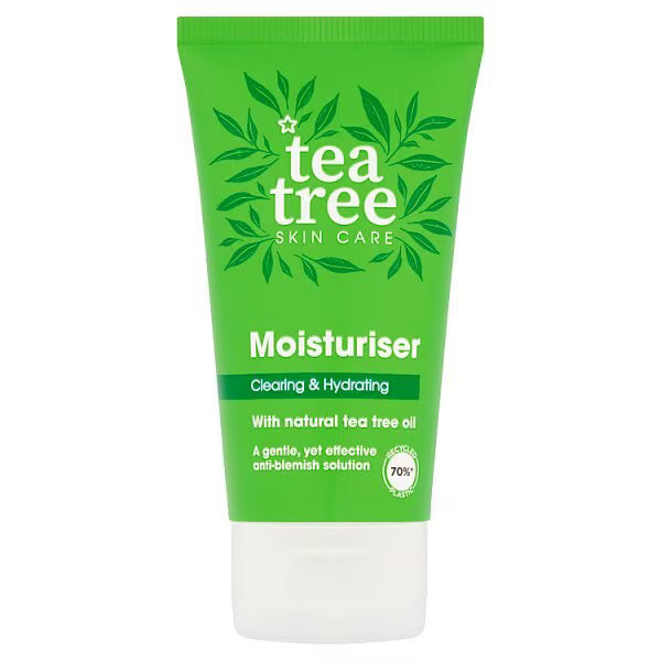 Tea Tree Facial Moisturiser 50ml with Peppermint (British brand)