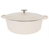 Sainsbury's Collection Cast Iron Oval Casserole Dish Cream 4.7L cookware Sainsburys   