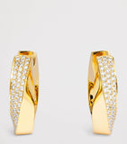 Engelbert Aurea Spira Creoles gold and diamond earrings - British product