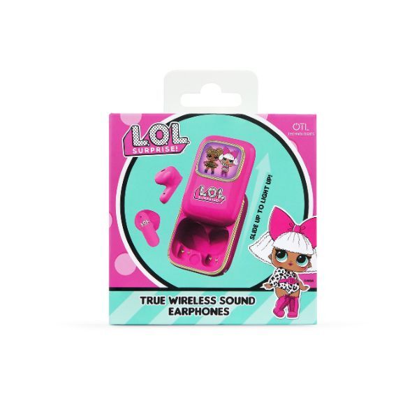 OTL L.O.L Surprise! TWS earphones with slide open design, imported from the UK