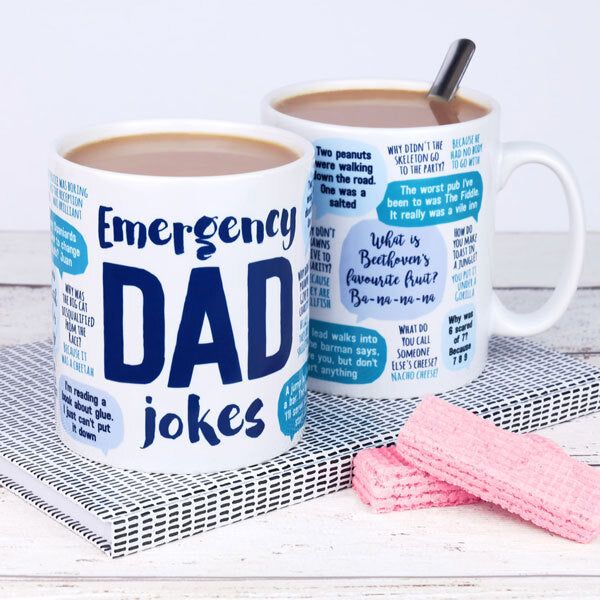 Paper Plane Emergency Dad Jokes Ceramic Mug