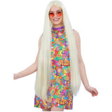 Smiffys extra long hippie wig blonde 100cm, UK version