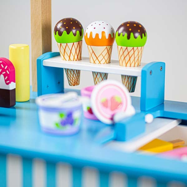 Bigjigs Toys Wooden Ice Cream Cart