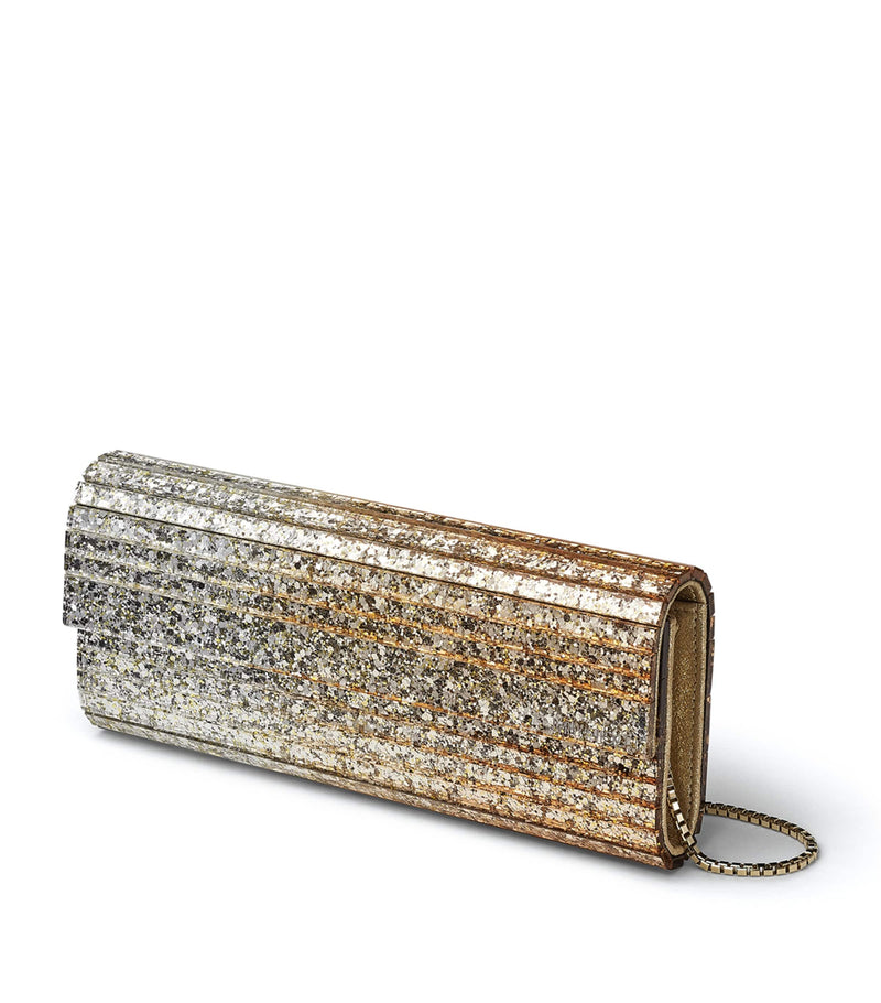 Jimmy Choo Sweetie glitter clutch bag (British brand)