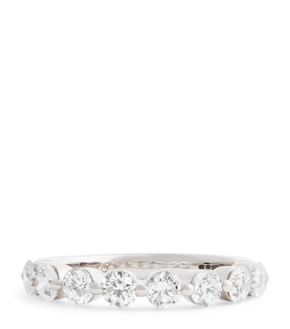 Anita Ko floating diamond ring white gold (British brand)