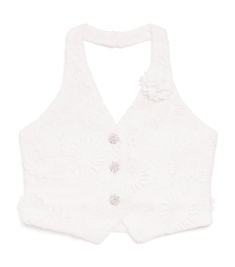 MARLO crocheted halterneck top for ages 2-16, imported from the UK