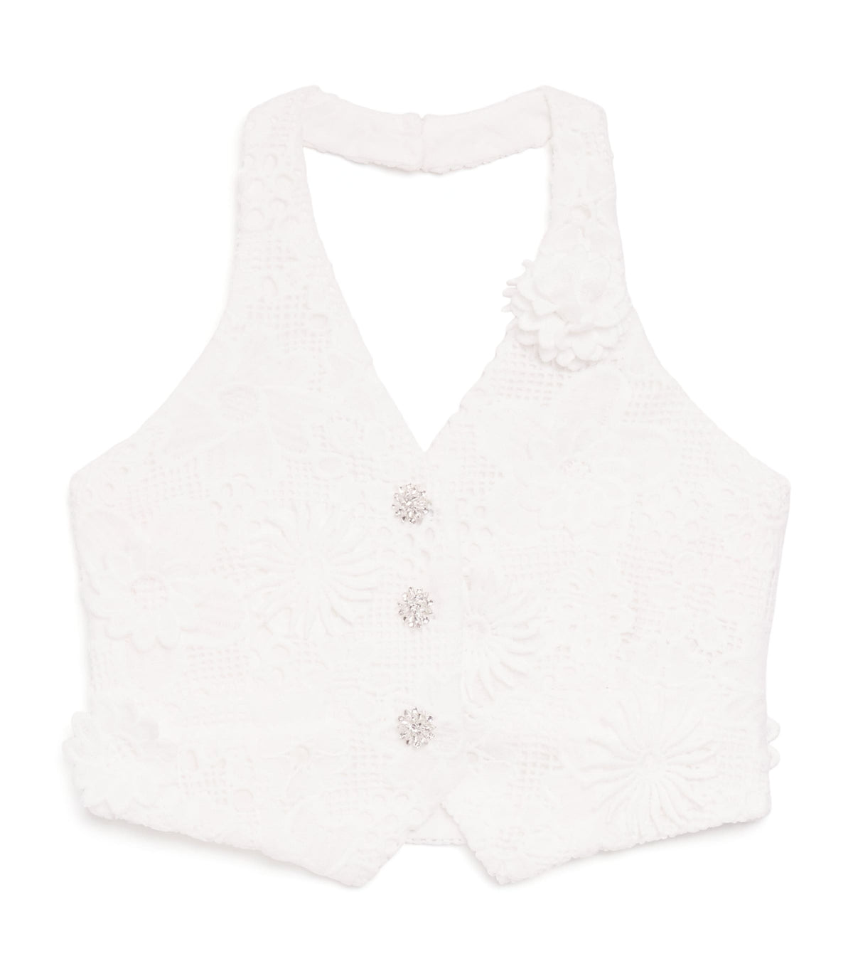 MARLO crocheted halterneck top for ages 2-16, imported from the UK