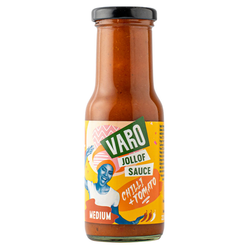 Varo Jollof Sauce Chilli + Tomato 220g GOODS ASDA   